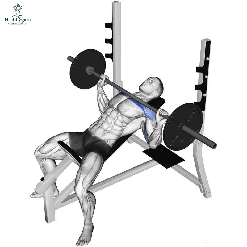 incline bench press for chest